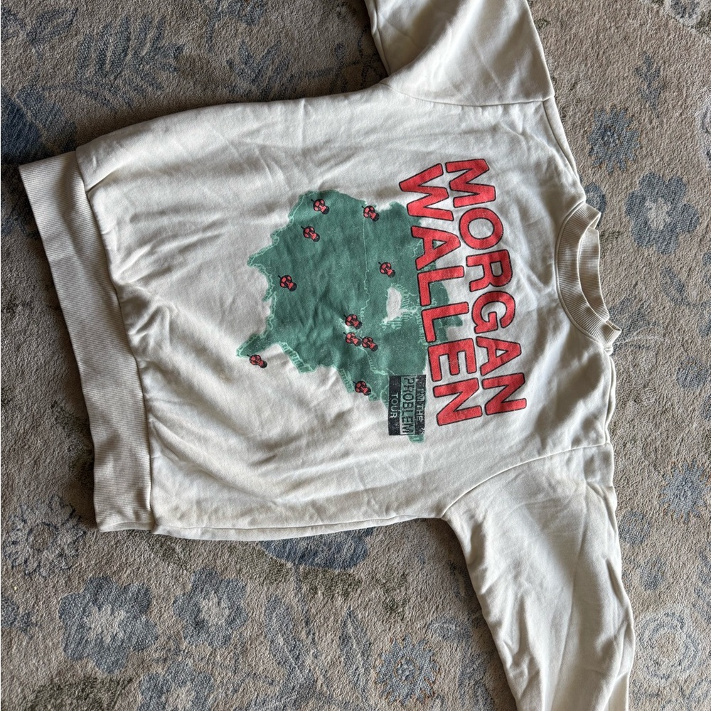 Graphic Sweatshirt with Red Lettering